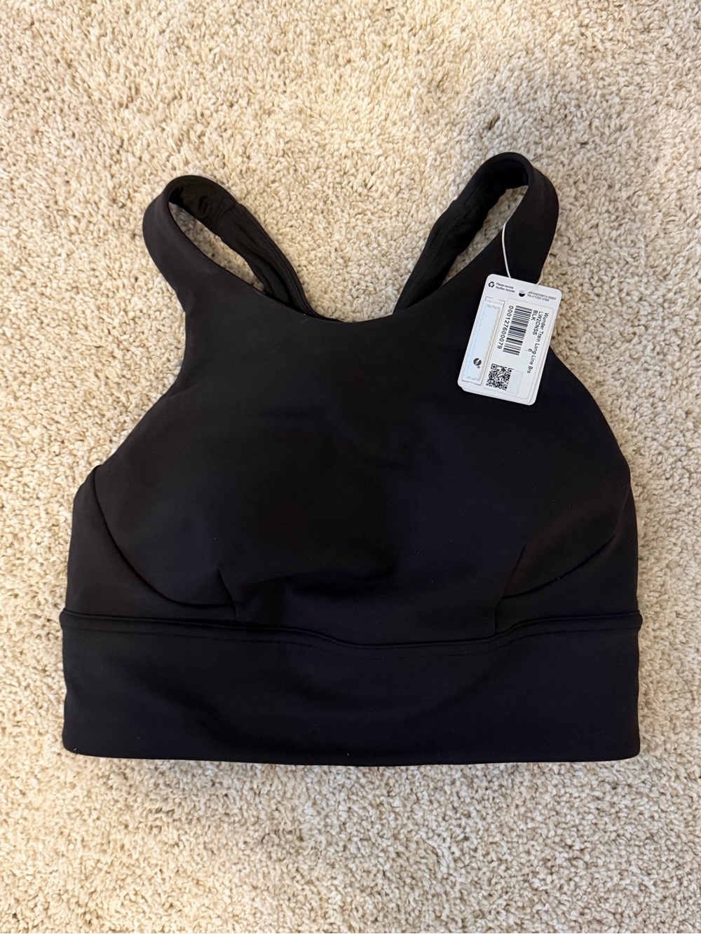 Lululemon Women's High-Neck Black Sports Bra